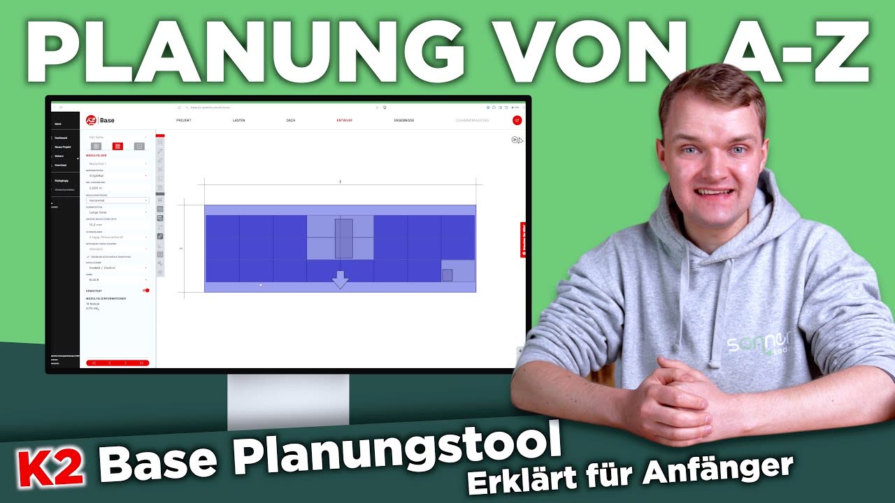 Video abspielen: Planung und Bestellung der PV-Unterkonstruktion mit K2 Base